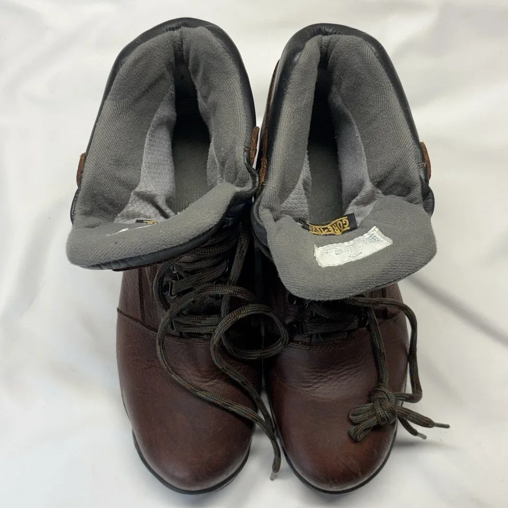 LL Bean Men's 11.5 M Brown Leather Hiking Boot Gore-tex Vibram Knife Edge